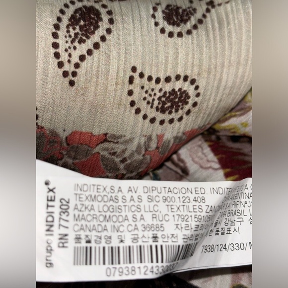 Zara Patchwork Paisley Shirtdress Women M Boho Hippie‎ Cowgirl Western Country - Picture 10 of 10